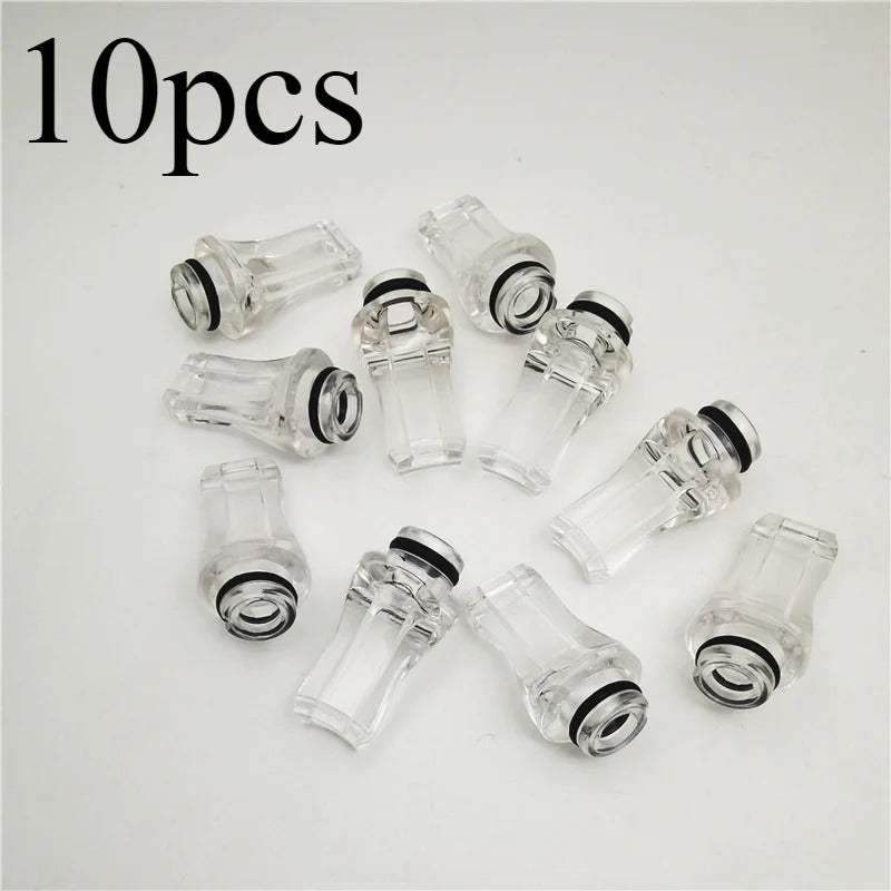 10PCS 510 Flat Mouth Plastic Acrylic Straw Joint