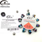 DIY Jewelry Making Loose Beads FATUBE Metal Stainless Steel Beads Kit with 1.0mm Crystal Elastic String for Handmade Bracelets Necklaces