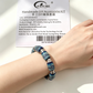 FATUBE Blue Patterned Lapidary Glass Beads DIY Beading Set 1.0mm Crystal Elastic Thread Handmade Bracelet Accessories Glass Dividing Beads Components.