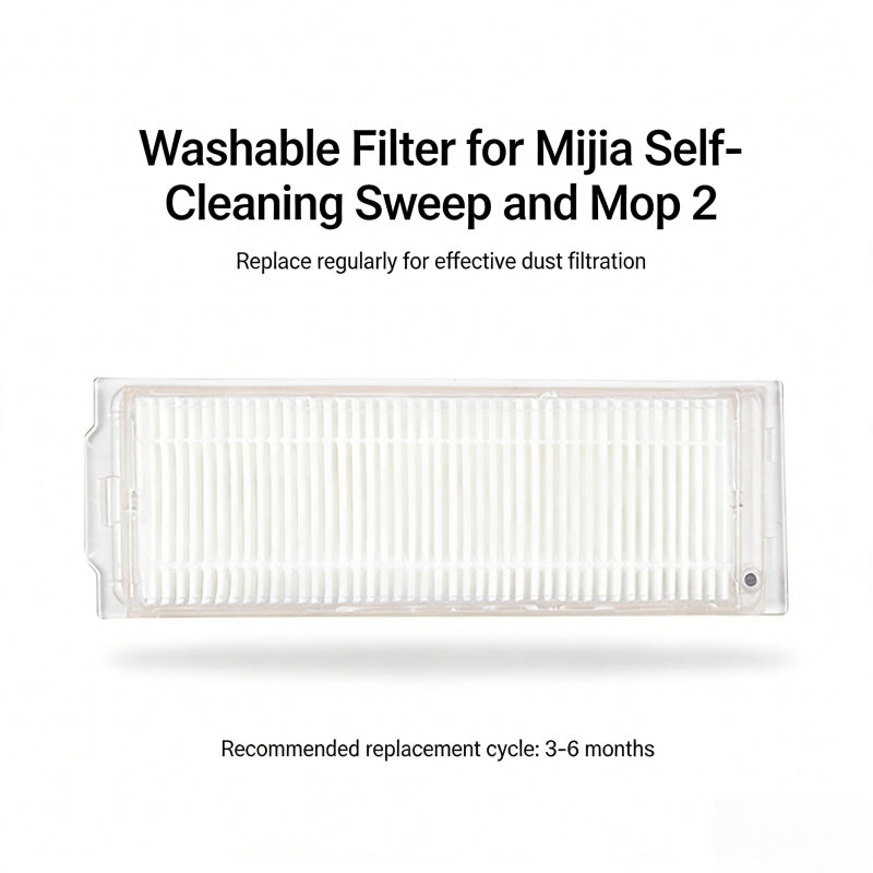 Suitable for Mijia Self-Cleaning 2 Consumables Robot Vacuum Cleaner Accessories, Xiaomi Robot Vacuum X20 C101 Main Roller Brush & Filter