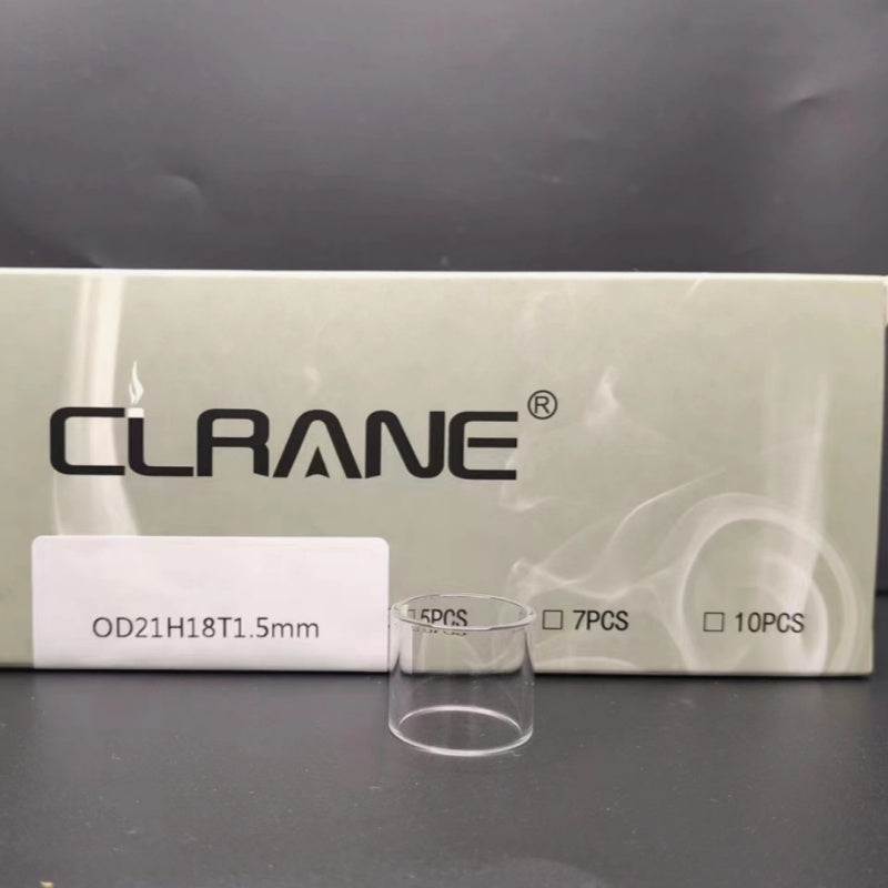 Clrane OD21mm Straight Clear Tube Tubular Glass Stand Decorative Display Base