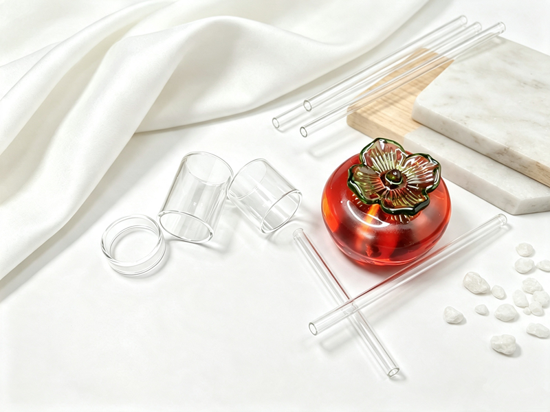 Straw Joint Borosilicate Glass Straw Joint OD23 OD23.5 Straight Hollow Drinking Glass Tube Replacement Fittings.