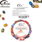Complete kit with loose beads + crystal elastic cord, no finished bracelet, freely design your own jewelry.