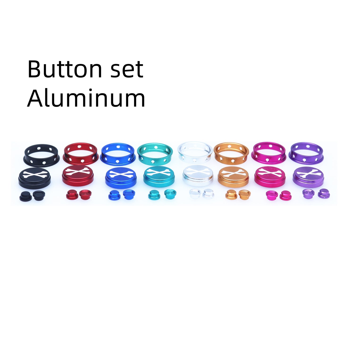 XBone Aluminum 510 X Bone Drip Tip Dot Aio V2 1 PRESS KEY Button Set Billet BB for Petri BOX DotAio 2 Colour 8