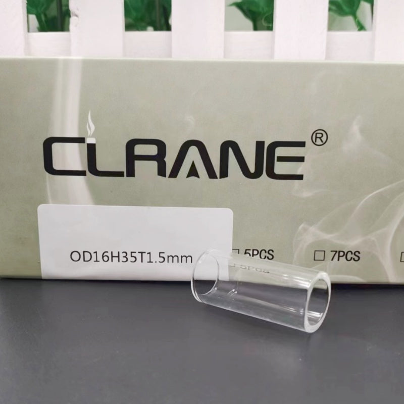 Clrane OD16mm Straight Clear Tube Tubular Glass Stand Decorative Display Base