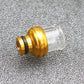 510 Stainless Steel Glass Drip Tip Straw Joint