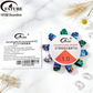 Resin beads + crystal elastic thread set 1.0mm - Handmade DIY beading bracelet making tool accessories.