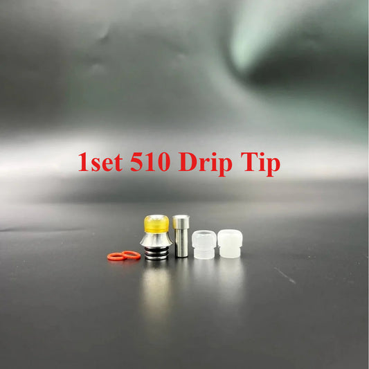 DDSX 1set Air Intake Kit 510 Stainless Steel Plastic Adapter Drip Tip