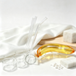 Thick‑Wall Borosilicate Glass Drinking Straw OD22 Straight Hollow Reusable Decor Accessories.