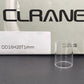 Clrane OD16mm Straight Clear Tube Tubular Glass Stand Decorative Display Base