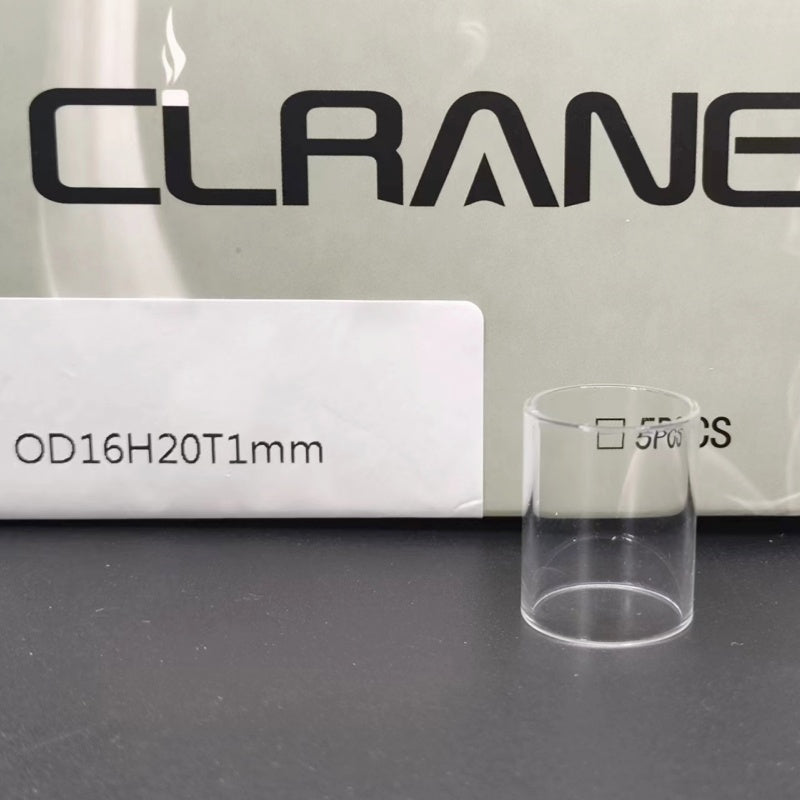 Clrane OD16mm Straight Clear Tube Tubular Glass Stand Decorative Display Base