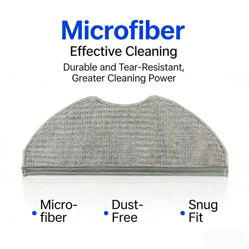 Vacuum Cleaner Accessories Kit Compatible with Xiaomi S40C (E101) Main Brush Side Brush Filter Mop Cloth Dust Bag