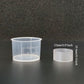 High-Temp Plastic Knurling Glossy Straight Tube Measuring Cups for Precise measurement of small-dose liquids