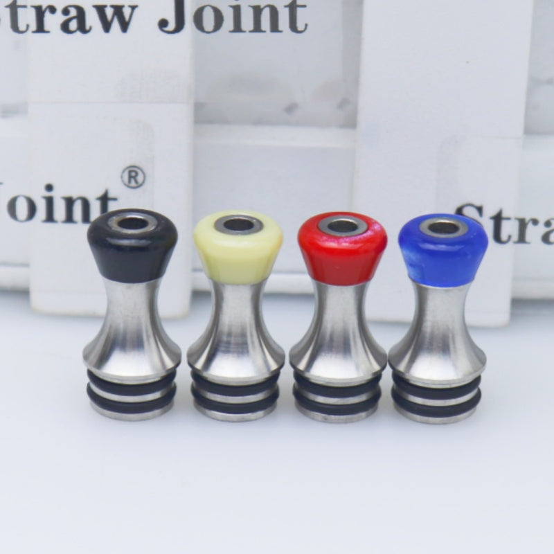 510 DRIP TIP MTL Stainless steel Acrylic Resin  Straw joint