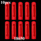 10PCS 18650 Lithium Battery Silicone Sleeve Non-Slip Shockproof Protective Cover