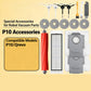 For Roborock P10 / Q Revo Accessories: Main Brush, HEPA Filter, Side Brush, Dust Bag, Mop Cloth, Cleaning Solution
