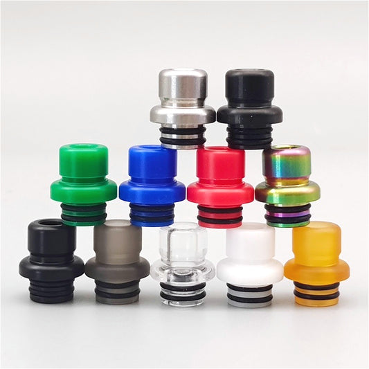 1PC 510 Drip Tip Medium Short Stainless Steel Metal Plastic Straw Joint