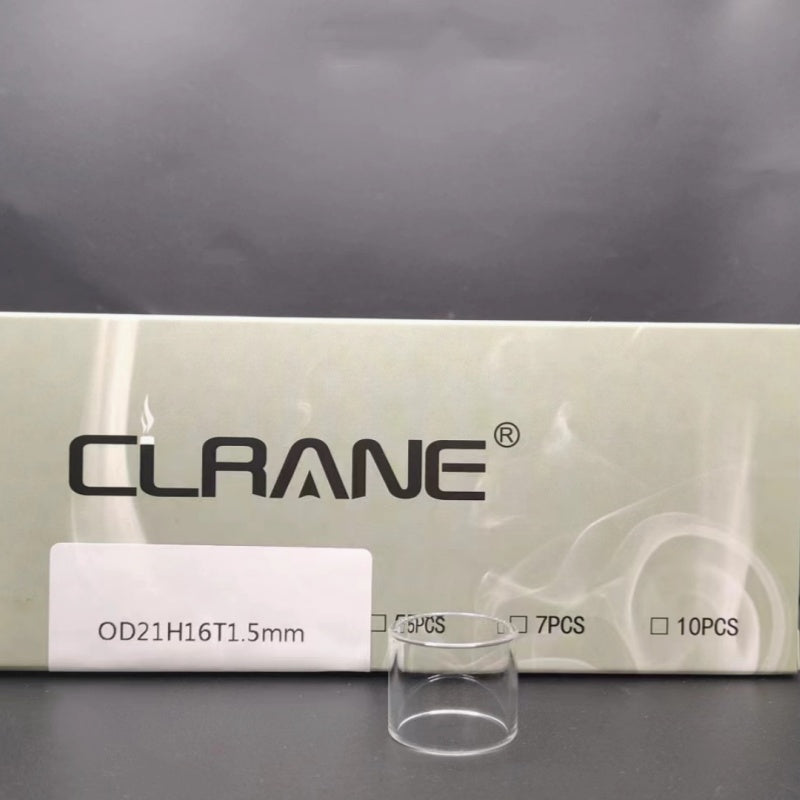 Clrane OD21mm Straight Clear Tube Tubular Glass Stand Decorative Display Base