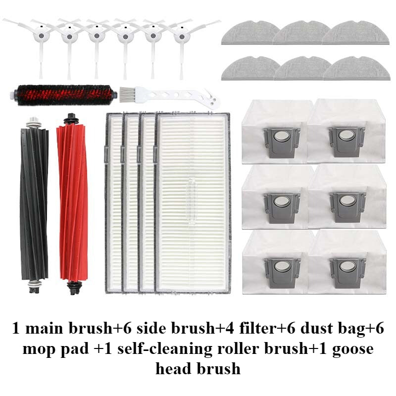 Roborock G20 S8 S8 PRO S8 Pro Ultra Robot Vacuum Accessories: Dual Main Brushes, Filters, Mop Cloths, Dust Bags