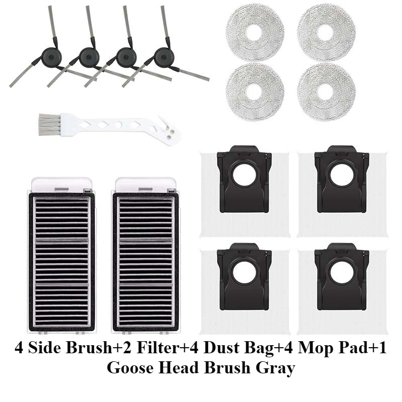 Compatible with Dreame Robot Vacuum Accessories: Main & Side Brushes for X50 Pro / X50 Master / L50 Pro Ultra Consumables