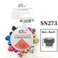 Colorful embossed aluminum beads + highly transparent crystal elastic thread. DIY handmade bracelet accessory kit.