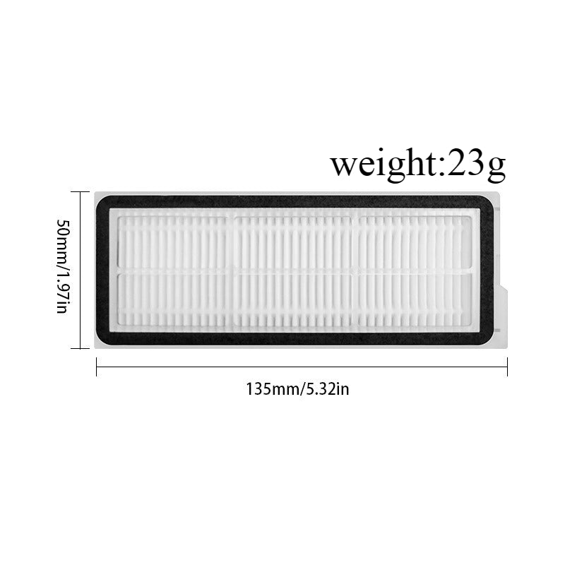 Replacement Parts for Roborock QV35A / QV35S / Qrevo L Robot Vacuum Cleaner, Main Roller Brush, Filter, Mop Cloth