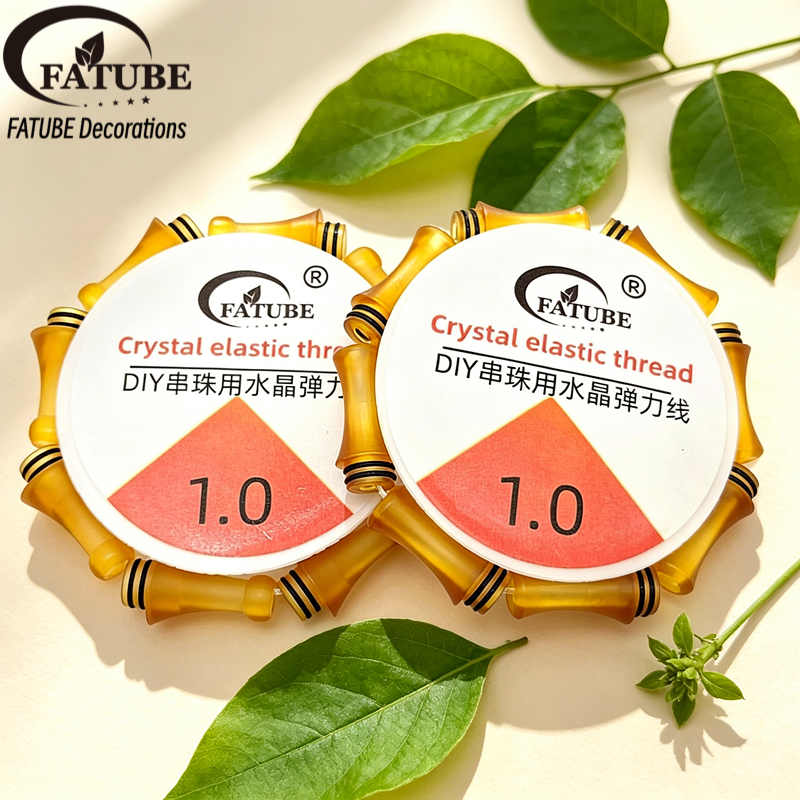 High-temperature-resistant PEI beads, handmade DIY bracelet materials, paired with transparent crystal elastic string, complete bead stringing set.