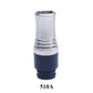 1PC 510 810 9holes Shunt anti-spitting oil Stainless Steel Plastic Combination Straw Joint