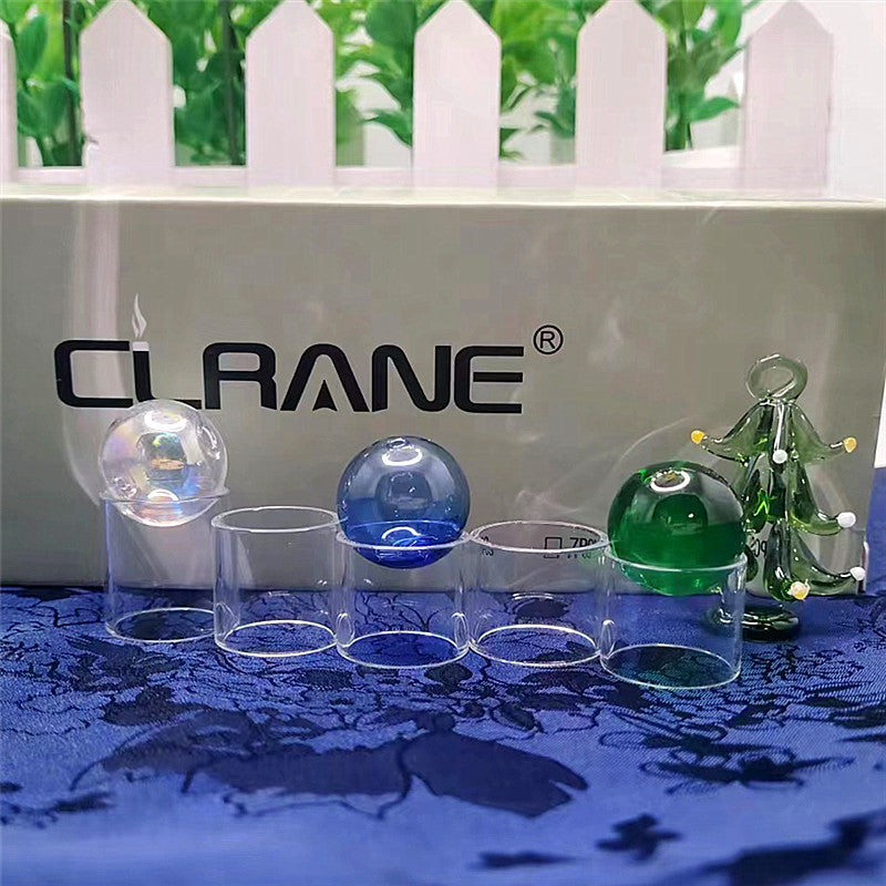 Clrane OD20mm Straight Clear Tube Tubular Glass Stand Decorative Display Base