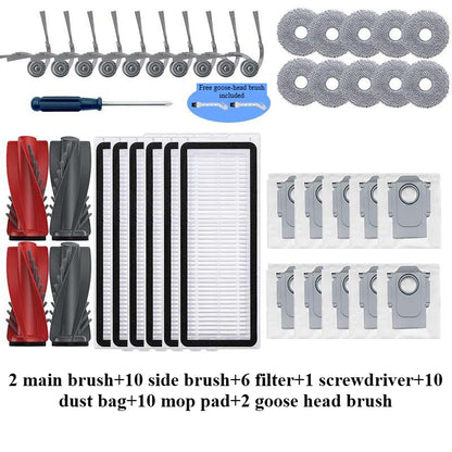 Compatible for Roborock P20 Pro / G20s Ultra Vacuum Cleaner Accessories Side Brush Roller Brush HEPA Filter Mop Cloth