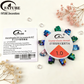 Resin beads + crystal elastic thread set 1.0mm - Handmade DIY beading bracelet making tool accessories.