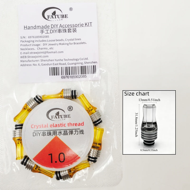 FATUBE DIY Bracelet Making Kit Multicolor Metal Plastic Beads with Elastic Thread for Handmade Jewelry Craft Supplies