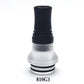1PC 510 810 9holes Shunt anti-spitting oil Stainless Steel Plastic Combination Straw Joint