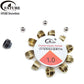 DIY Jewelry Making Loose Beads FATUBE Metal Stainless Steel Beads Kit with 1.0mm Crystal Elastic String for Handmade Bracelets Necklaces
