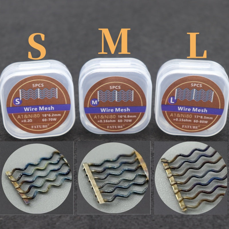 A1&NI80 mesh coil 0.2ohm/0.16ohm/0.15ohm for Zeus X Mesh RTA Kylin M Profile M Profle RDTA 5pcs/box