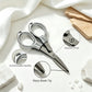 1PC Mini Eyeglass Shaped Folding Pocket Scissors, Portable Travel Small Scissors for DIY Sewing Thread Cutting & Craft Supplies