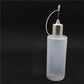 Straw Joint Empty 30ml 60ml Capacity PE E-liquid Bottle Squeezable with Needle Cap White 1Pcs