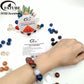 Inlaid gold foil and natural crack texture, transparent glossy appearance for elegant handmade jewelry.