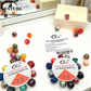 Mixed Color Crack Texture Resin Spacer Beads Set Handmade Jewelry Bracelet Accessories Material.