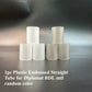 DDSX 1PC Plastic Embossed Transparent Translucent Black Straight Tube for Diplomat RDL mtl Device Random Color