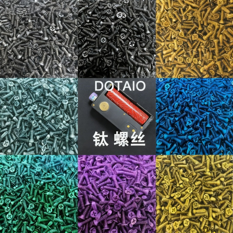 5pcs/box Titanium Screws Multi-color Titanium Screws for Dotmod Dotaio V2 & V1 Repair Accessory