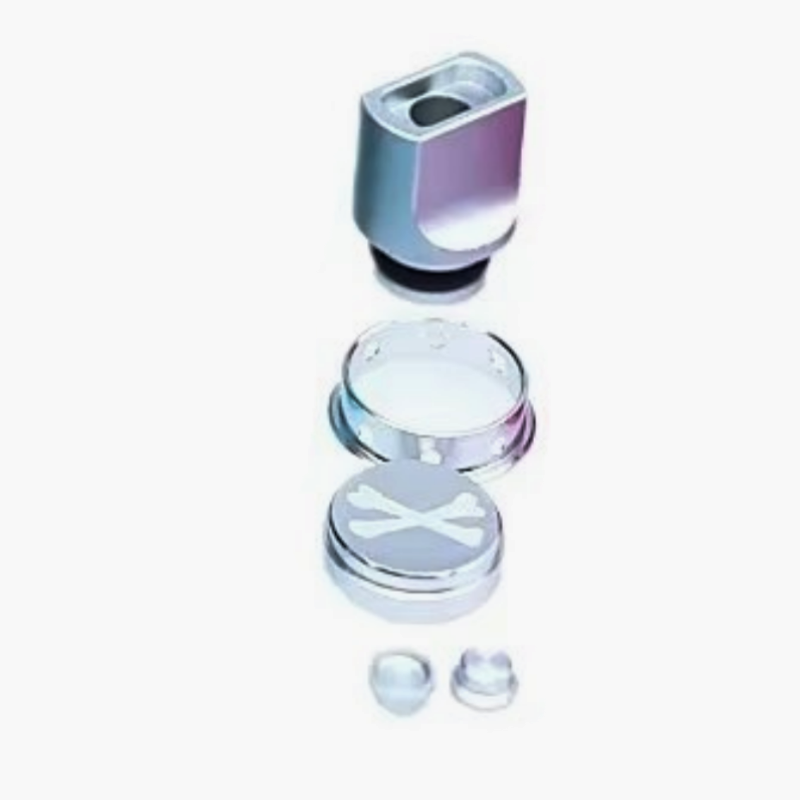 510 Rectangle square Aluminum Multicolor colour /drip tip  With Button set XBONE Colorful  Aluminum DRIP TIPS Straw Joint