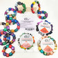 Mixed Color Imitate Jade Loose Beads Set Crystal Elastic Thread DIY Jewelry Making Accessories Material.
