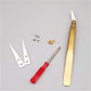 High-Temperature Resistant Smooth Stainless Steel Ceramic Tweezers - Household Pointed & Bent Tip Tool Set