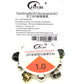 FATUBE Stainless Steel Beads DIY Jewelry Kit 1.0mm Crystal Elastic String for Handmade Bracelets and Necklaces.