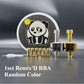 DDSX 1set High-Precision Replica Heat-Resistant Remix'D RBA Panda Vape Skin with 6 Airflow Accessories Random Color