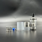 DDSX 1set Netsu RTA  Atomizer OD22mm 316 Stainless Steel Black with 1.0/1.2/1.5/1.8/2.0mm Airflow Control Screws