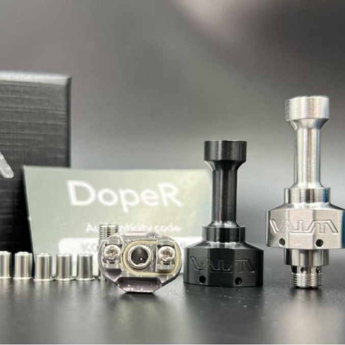 2025 VWM Dope R Rebuildable Atomizer 316 Stainless Steel New Tenjin VWM Model with Protective Wrap