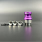 DDSX Mission Quick-Release Drip Tip Sandblasted Aluminum with 3 Airflow Parts