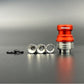 DDSX Mission Quick-Release Drip Tip Sandblasted Aluminum with 3 Airflow Parts